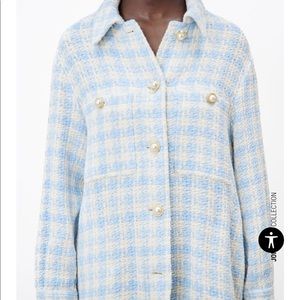 NWT HOUNDSTOOTH TEXTURED OVERSHIRT